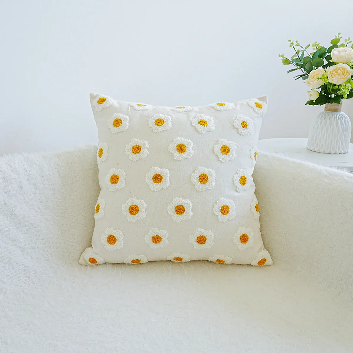 Decorative Floral Cushion Cover for Home Sofa