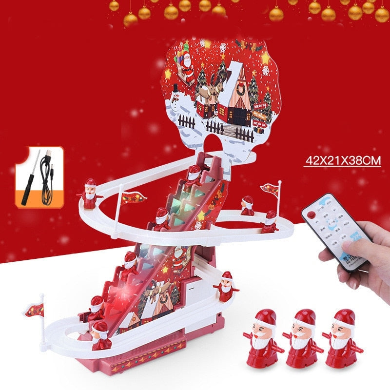 Fun Christmas Obstacle Race Track Toy Set