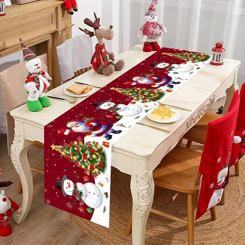 Christmas Table Runner Decorative Holiday Tablecloth 180x35cm