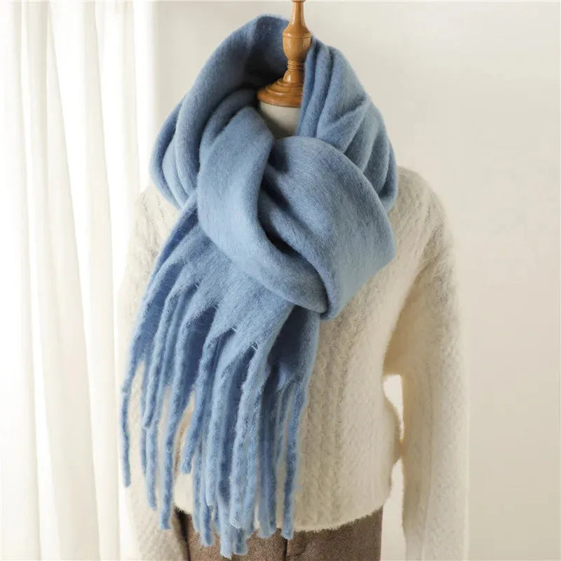 Cozy Solid Color Fesara Throw Blanket