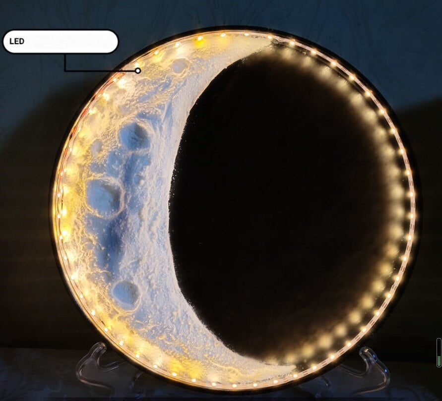 Glowing Orb Floating Moon Table Lamp