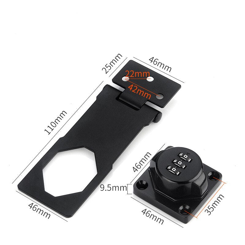 Secure Digital Combination Padlock Set