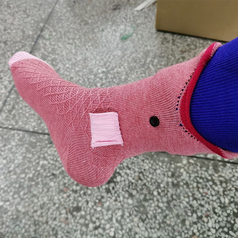 Fun Animal Print Knit Socks