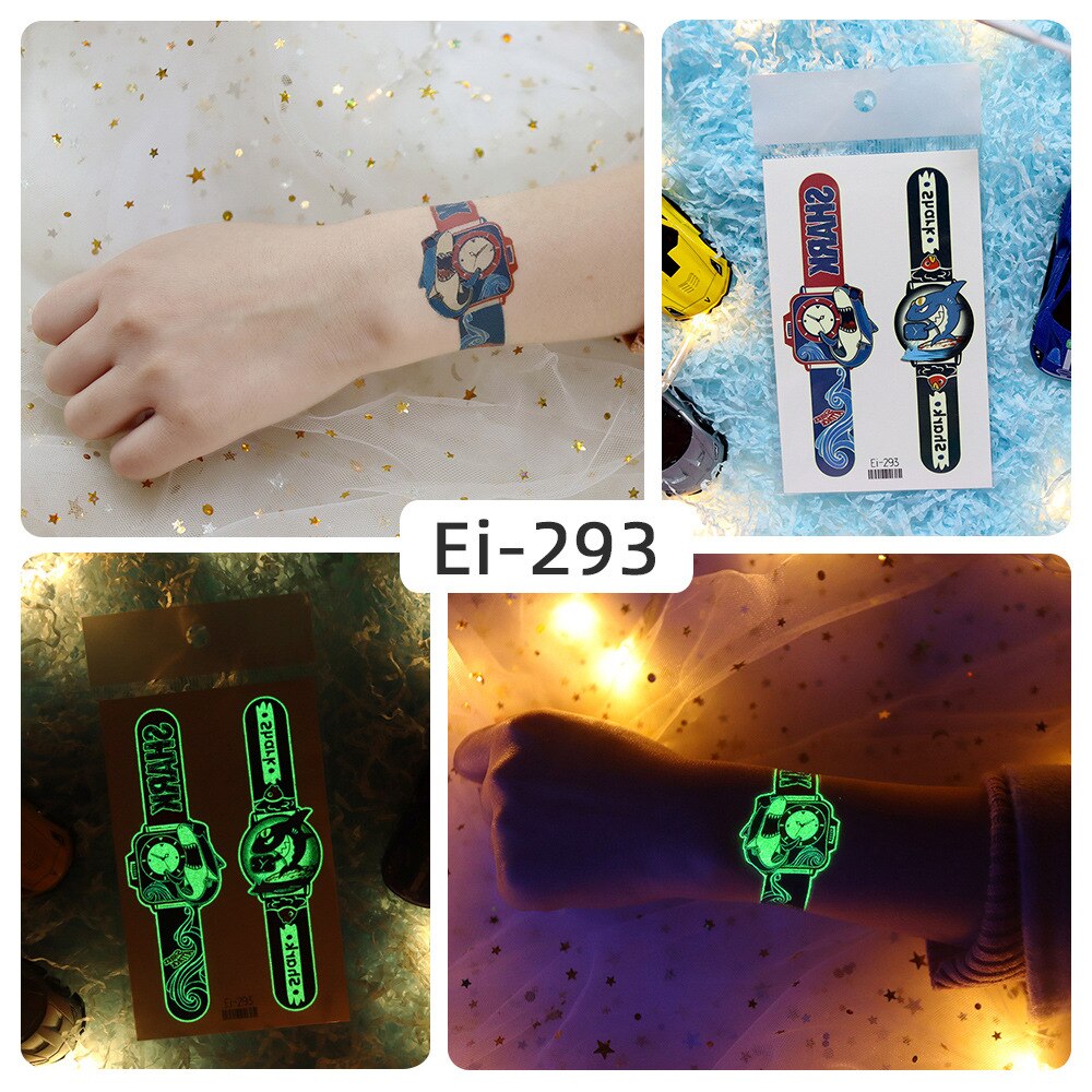 Glowing Temporary Tattoo Watch Skin