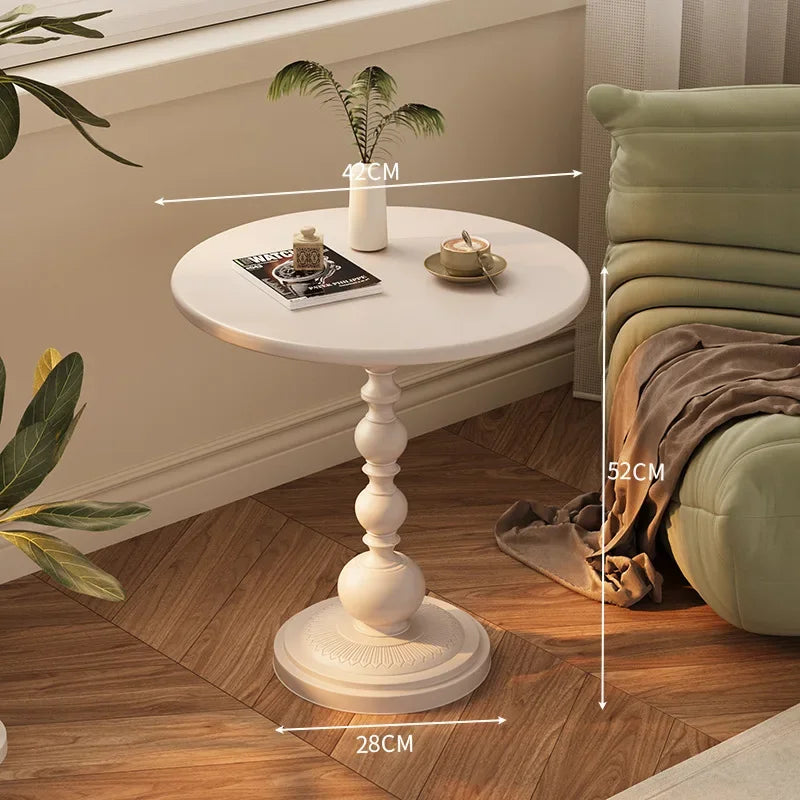 Rustic Chic Circular End Table