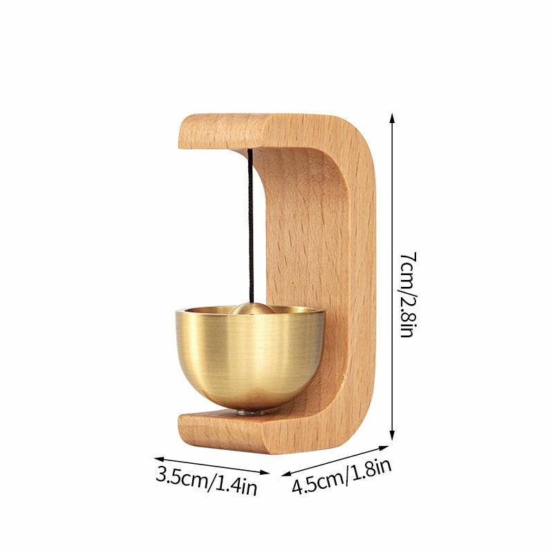 Rustic Wooden Door Bell with Nature Sound