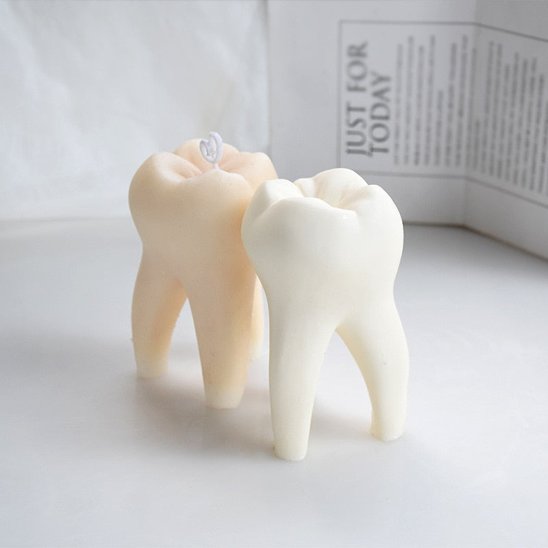 Creative Homemade Tooth Shaped Candle Mould