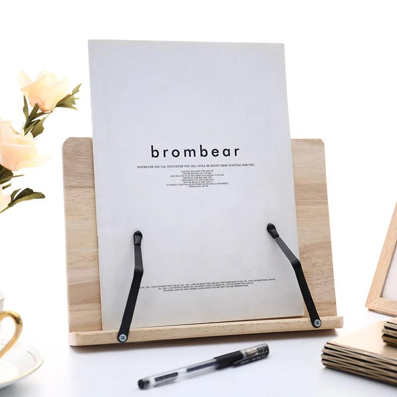 Ergonomic Wooden Tablet Stand