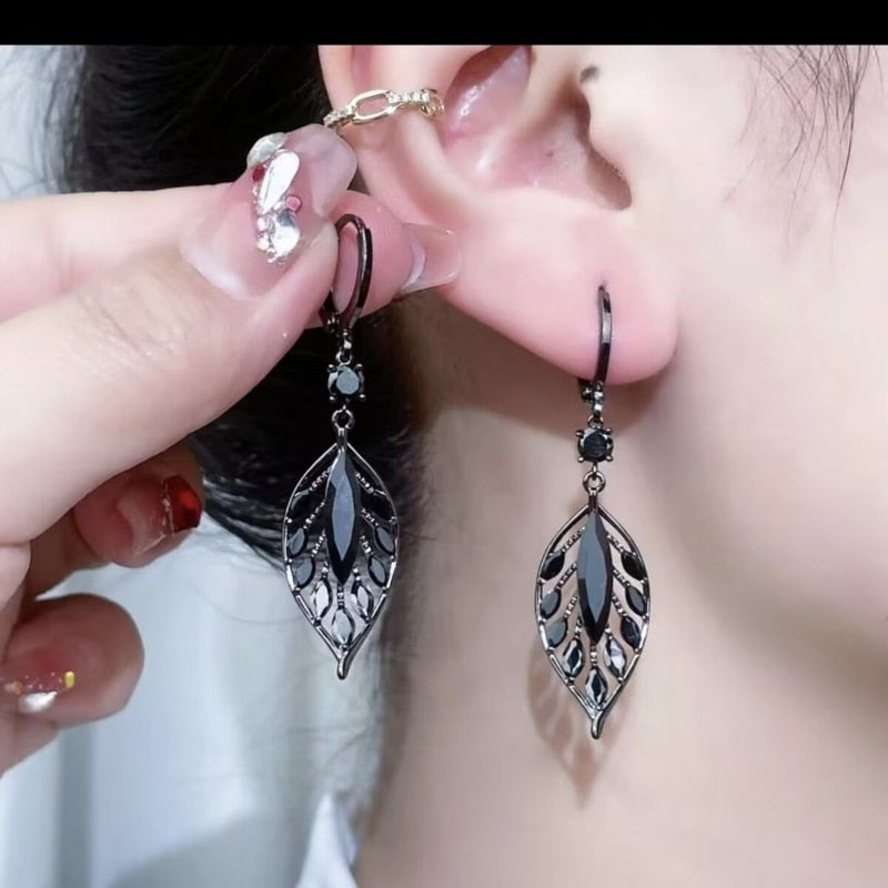 Fesara | Green Sparkle Zircon Drop Earring