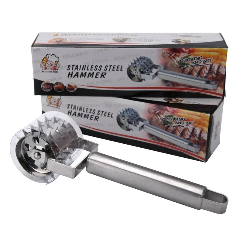 Premium Stainless Steel Meat Hammer Tenderizer Tool