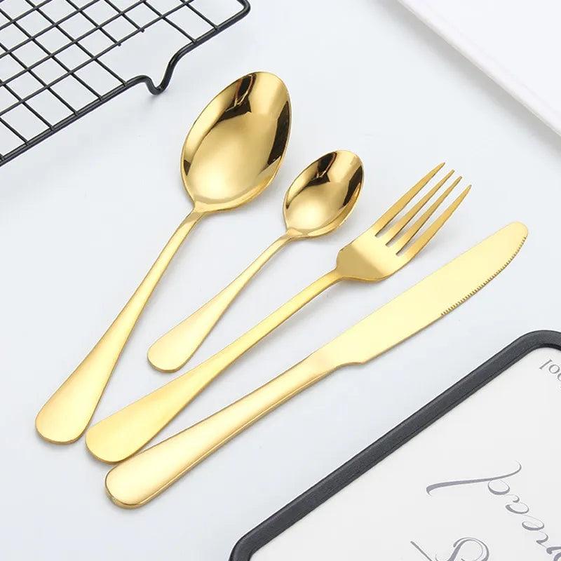 Luxury Gold Plated Kitchen Utensils Set