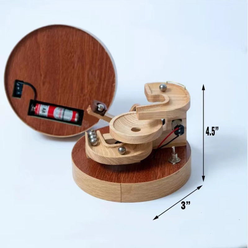 Kinetic Wood Marble Run Toy