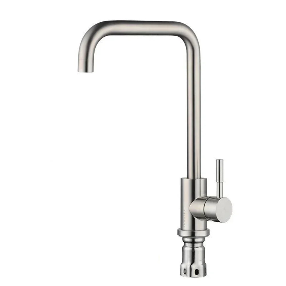 Contemporary Brushed Steel Kitchen Faucets