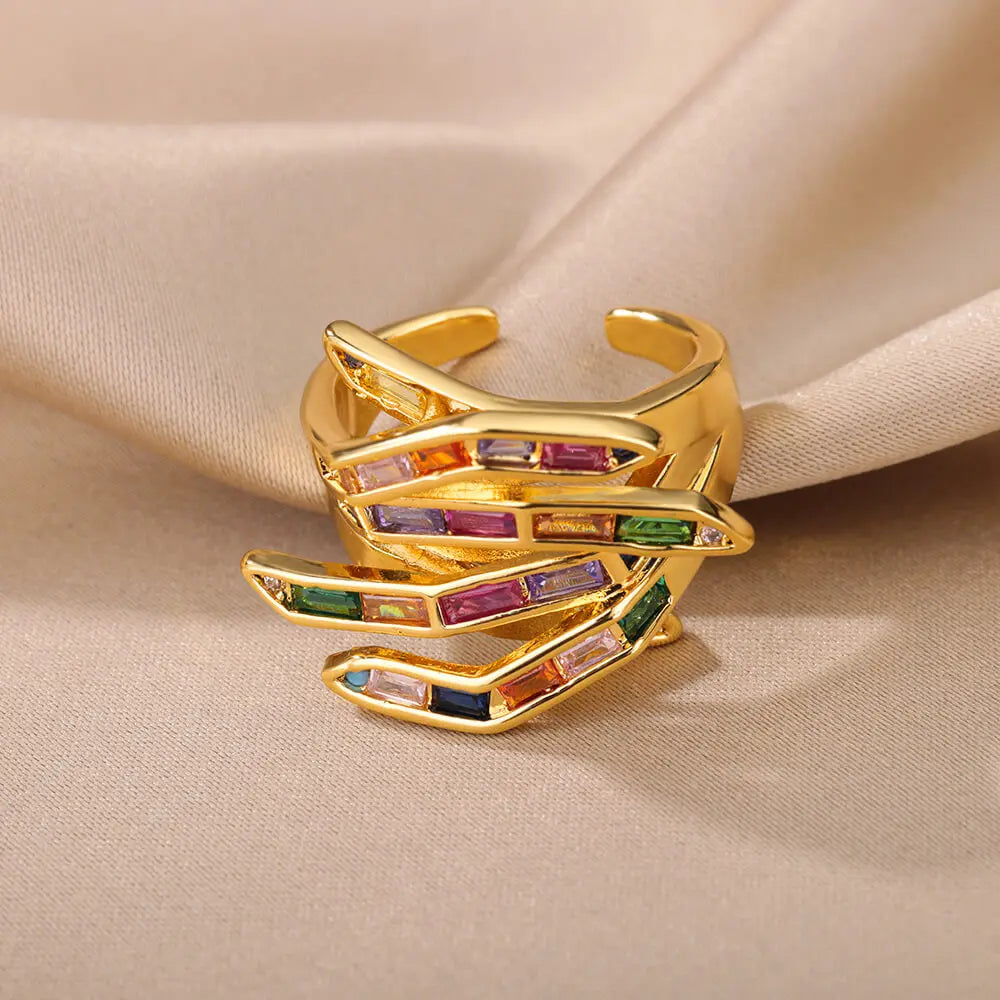 Unique Claw Set Diamond Engagement Ring