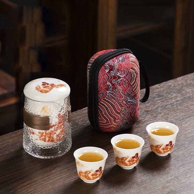 Rustic Woodland Deer Porcelain Tea Set