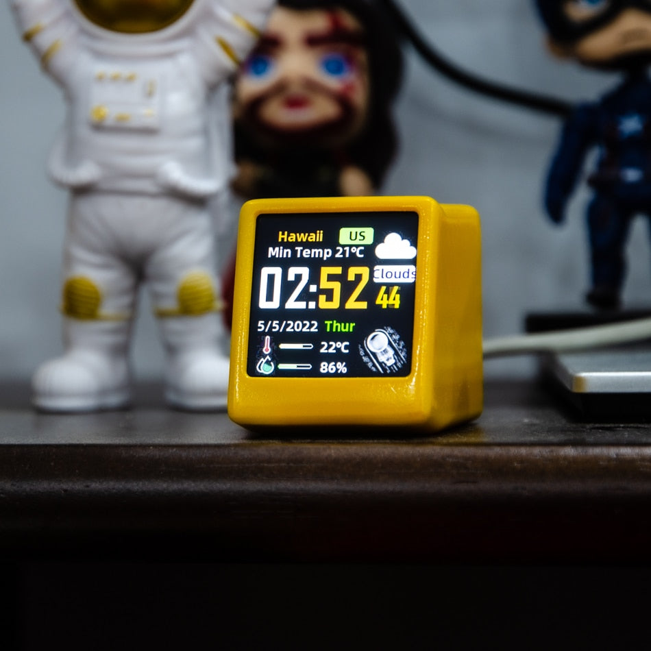 Wireless Digital LED Wifi Weather Clock