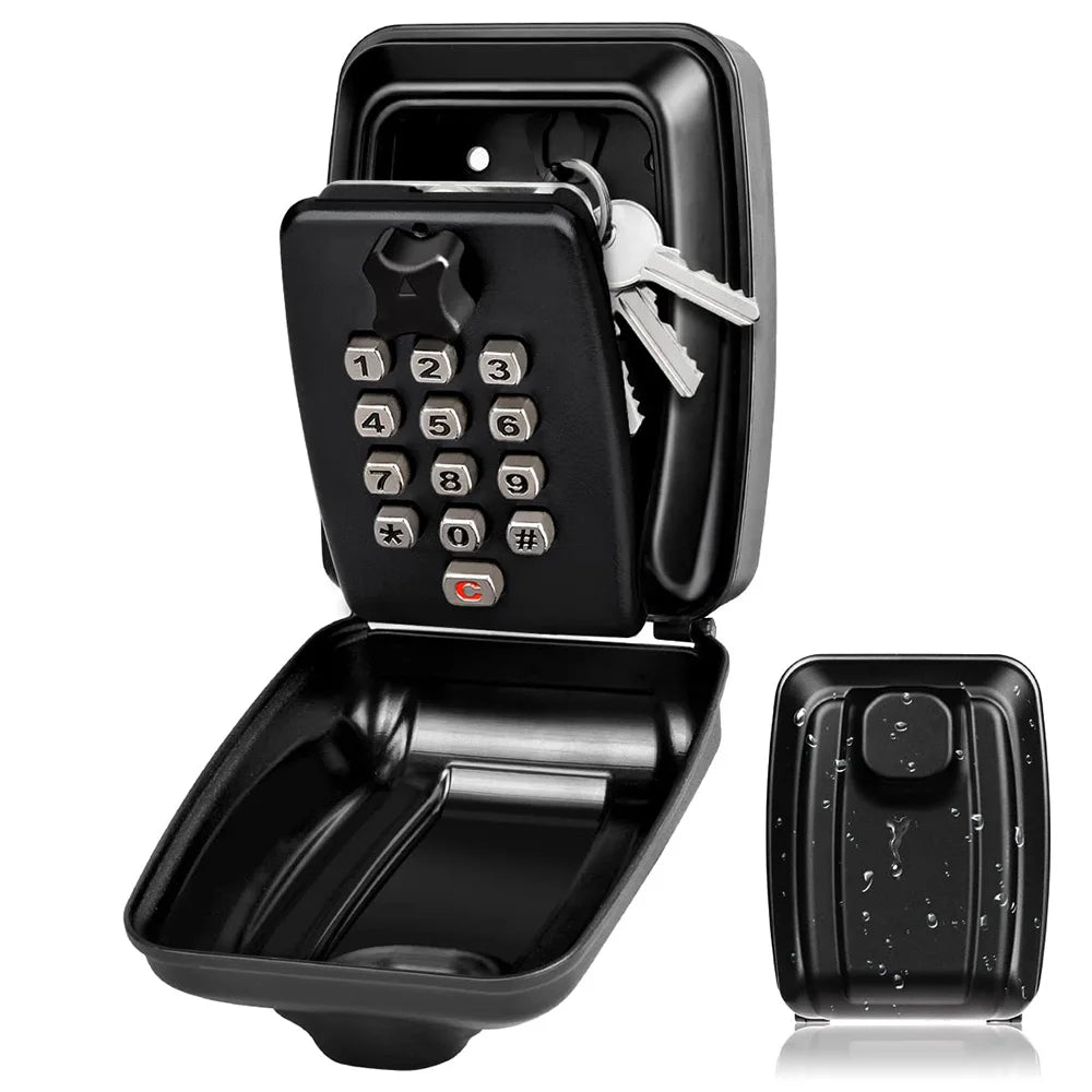 Secure Outdoor Key Lock Box with Digital Combination