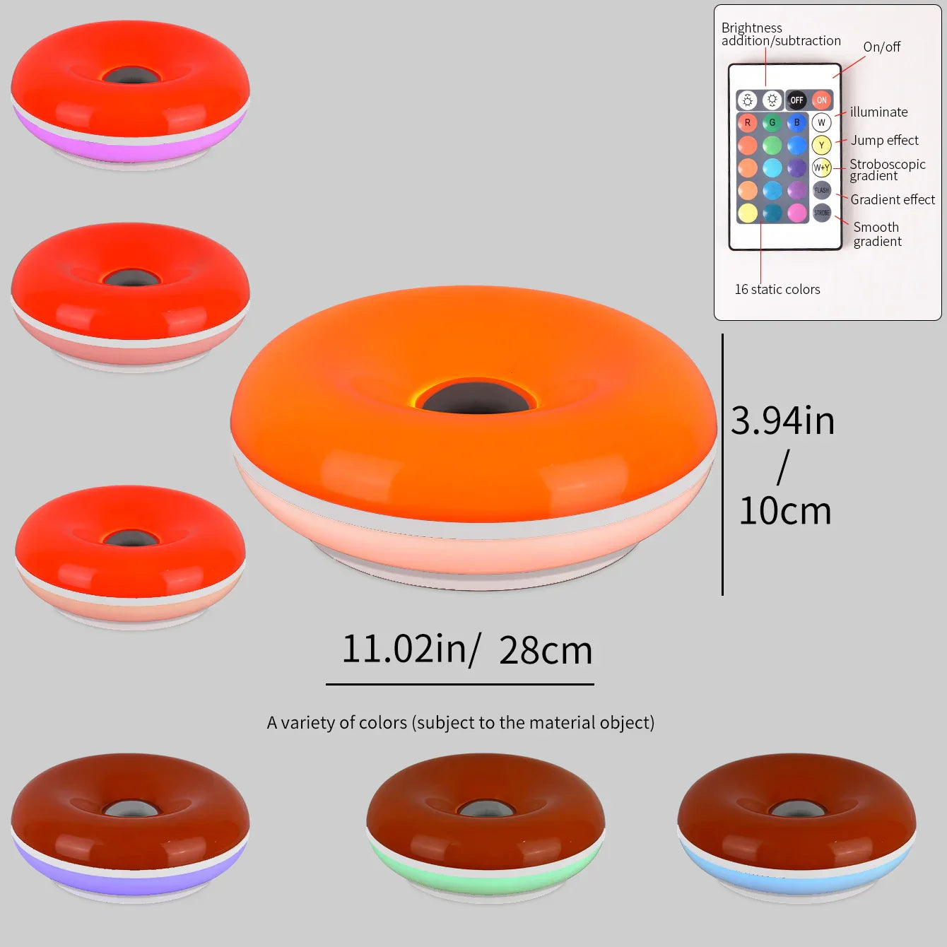 Colorful LED Desk Lamp with Dimmer and Touch Control