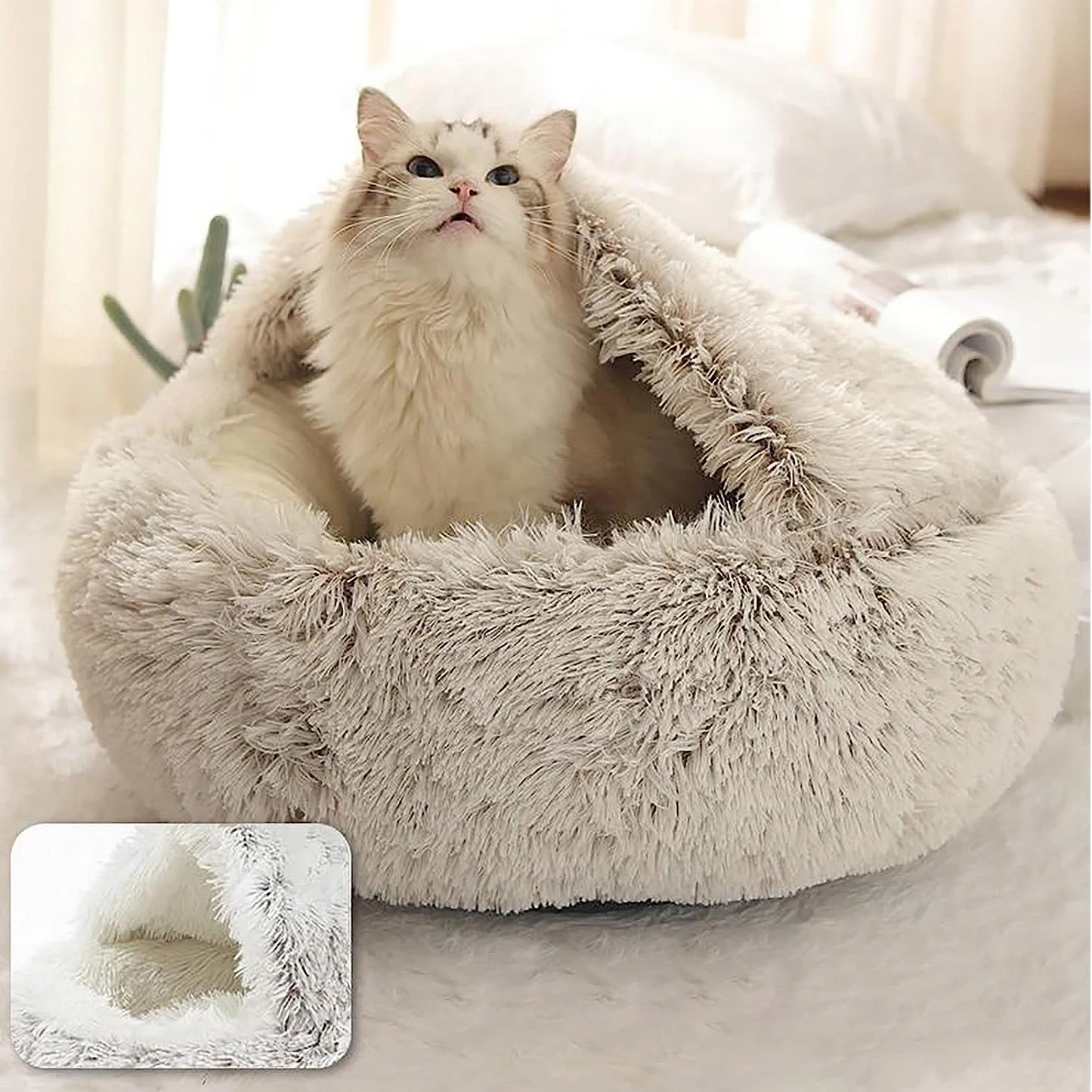 Plush Dog Bed for Calm Sleep