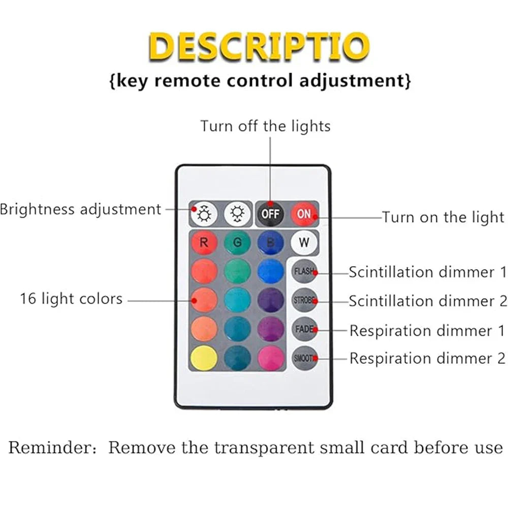 Colorful Night Light Projector with Remote Control