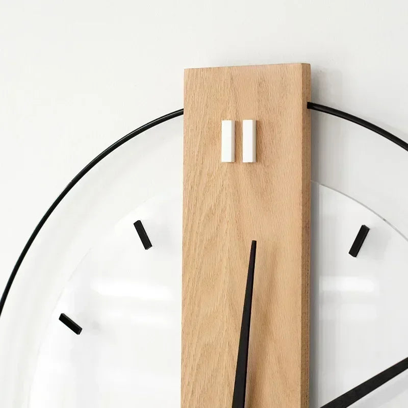 Quiet Wooden Silent Sweep Clock