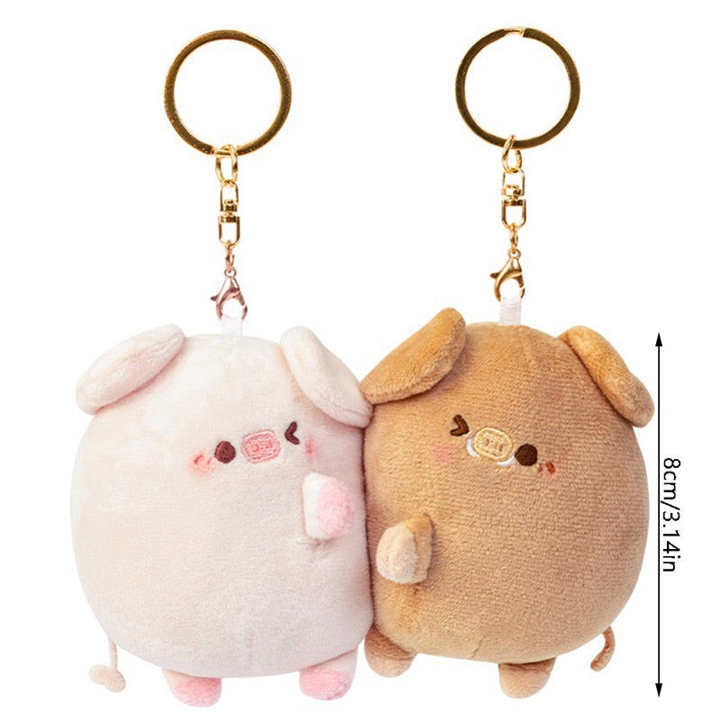 Adorable Bird Couple Soft Keychain