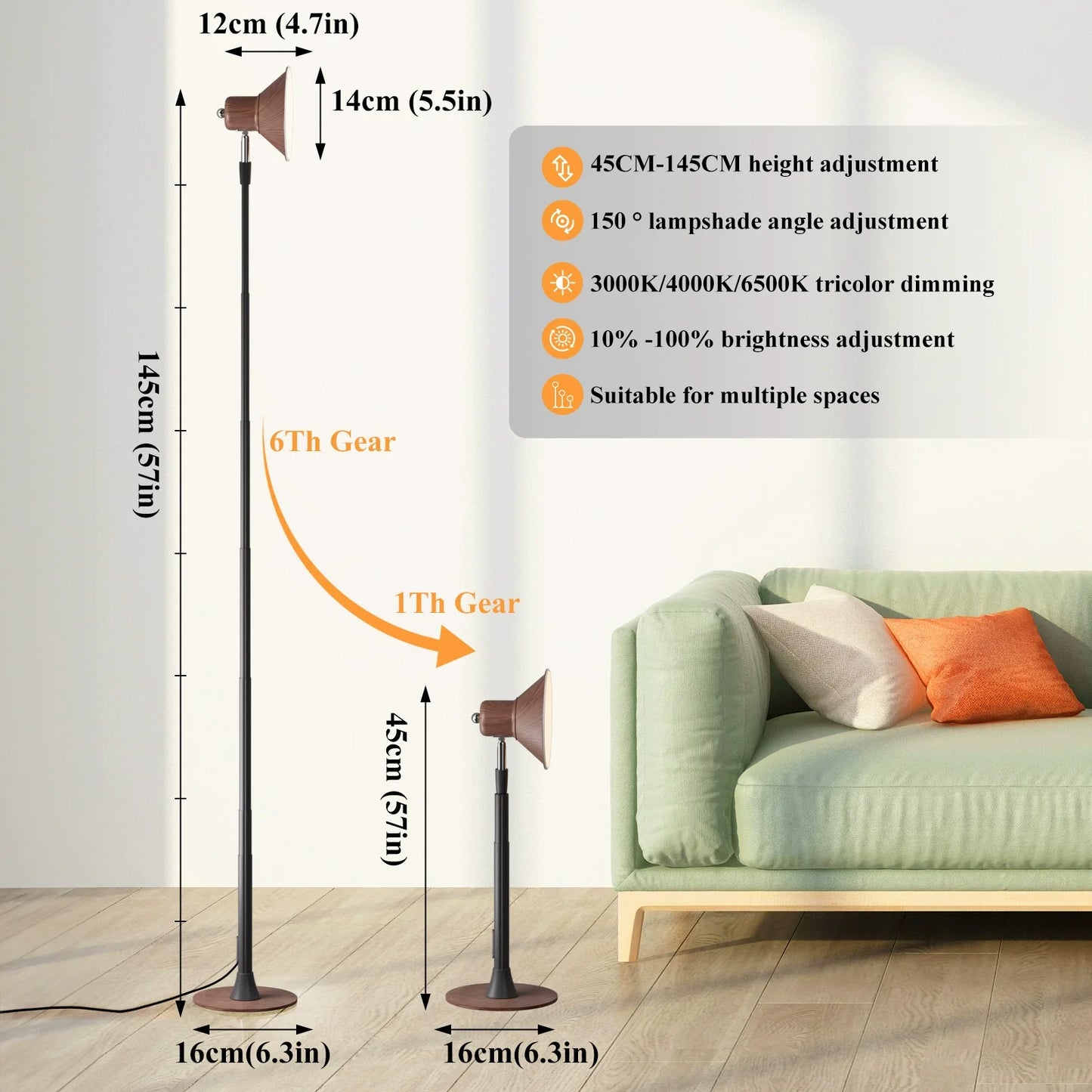 Bright Adjustable Desk Lamp for Home Office Study