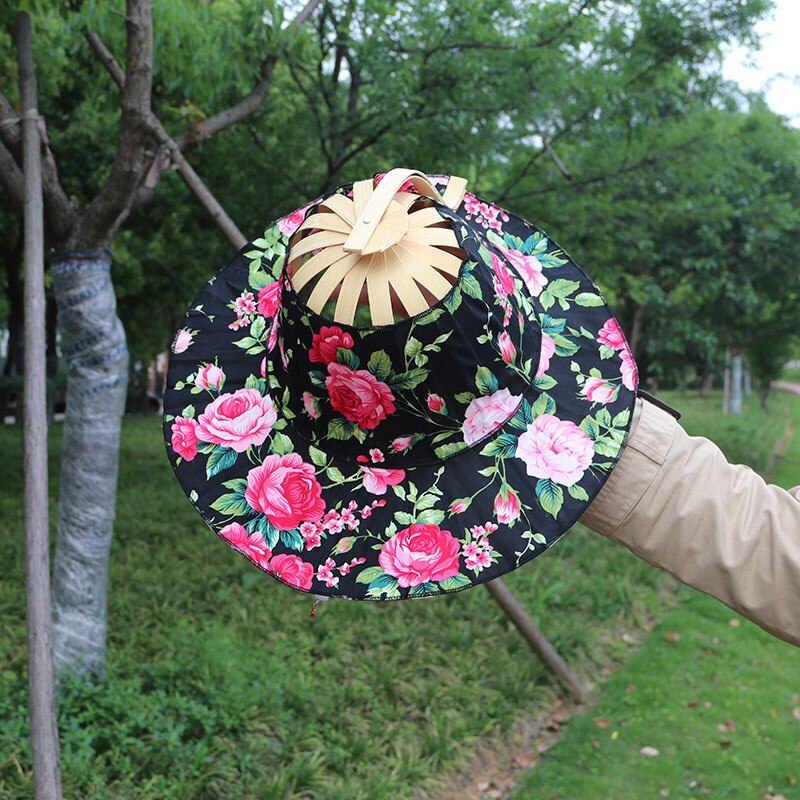 Natural Bamboo Folding Sun Hat