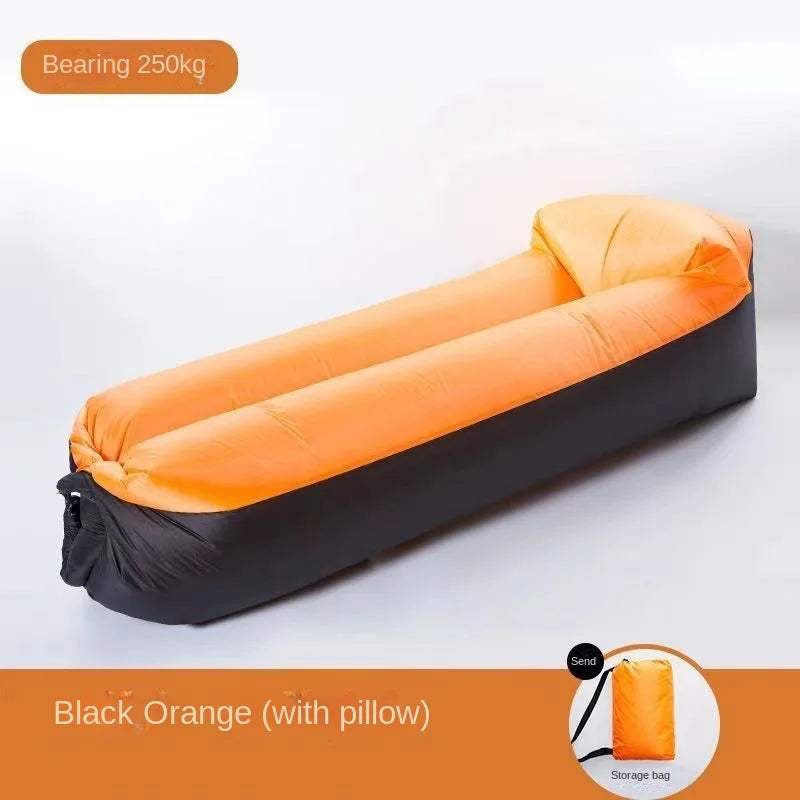 Comfy Inflatable Outdoor Sofa Bed with Headrest