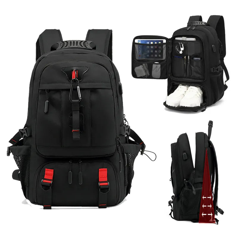 Large Hiking 50-80L Backpack with USB Charger