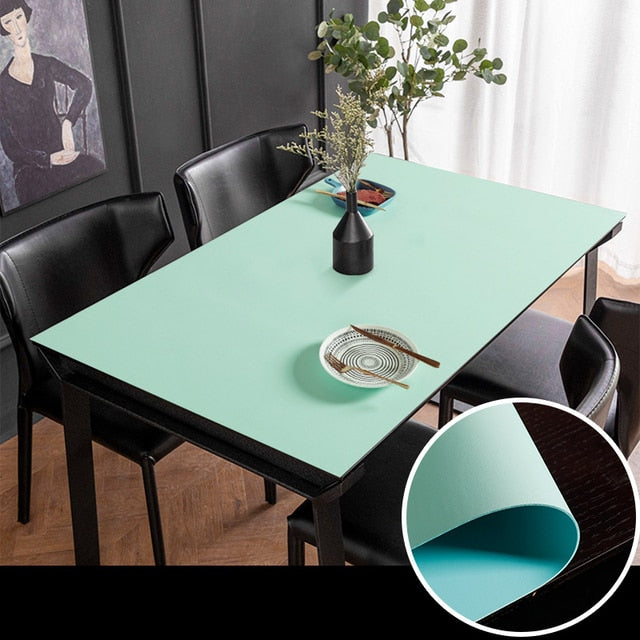Simple Leather Waterproof Table Pad
