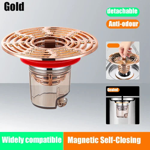Easy Clean Magnetic Drain Strainer Cover