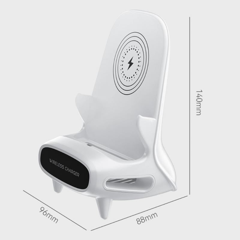 Compact Phone Stand Wireless Charging Desk Holder