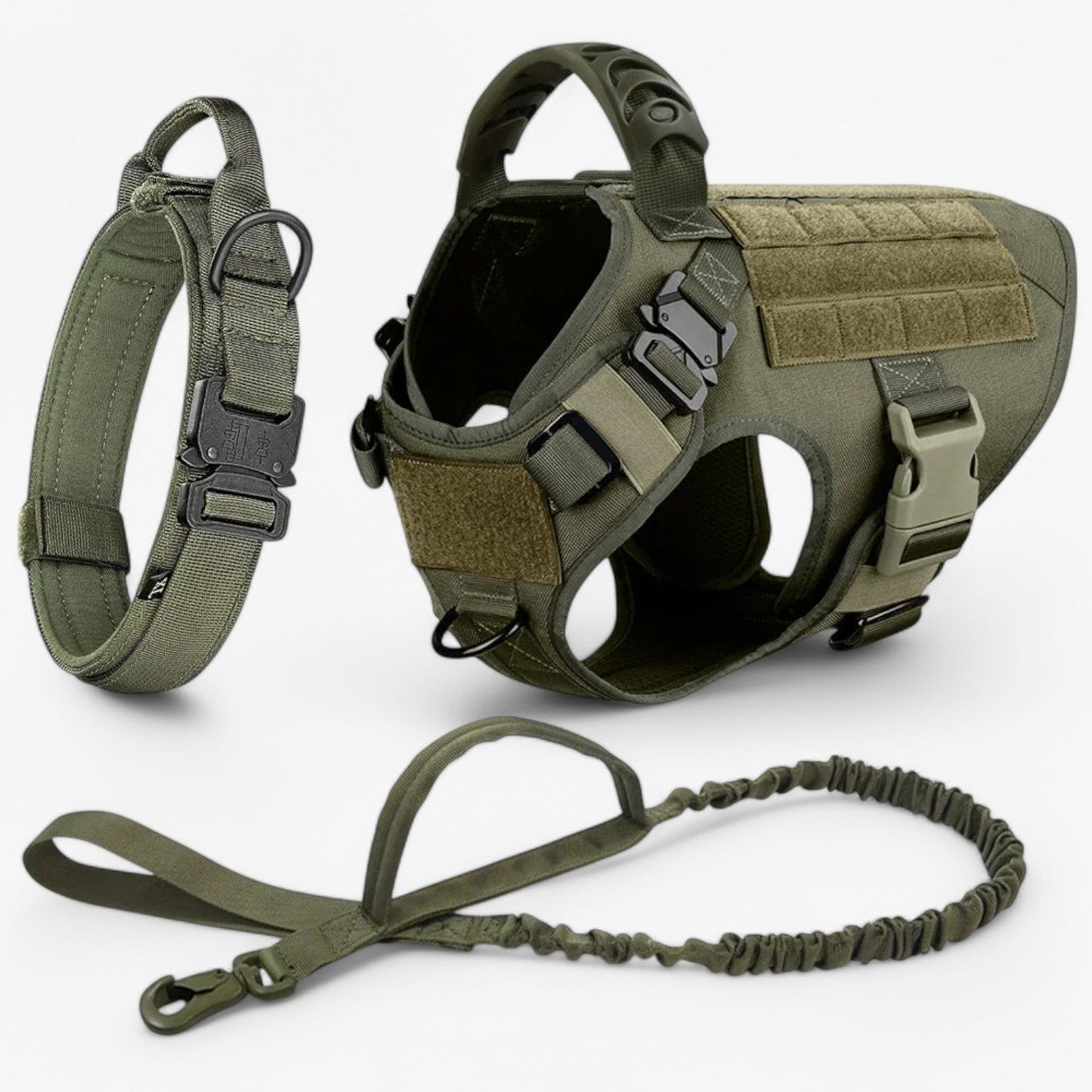 Durable Padded Dog Vest - Adjustable Training Harness