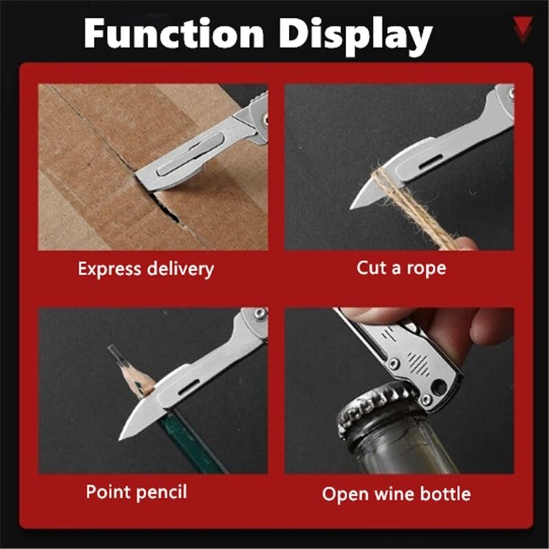 Portable Outdoor Camping Stainless Steel Pocket Knife