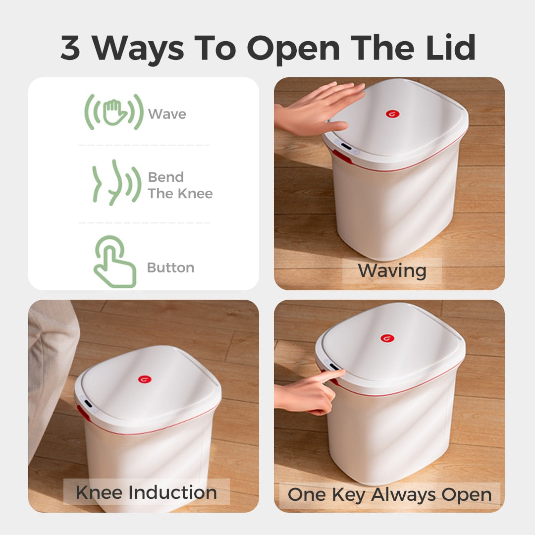 Motion Sensor Automatic Touchless Trash Can