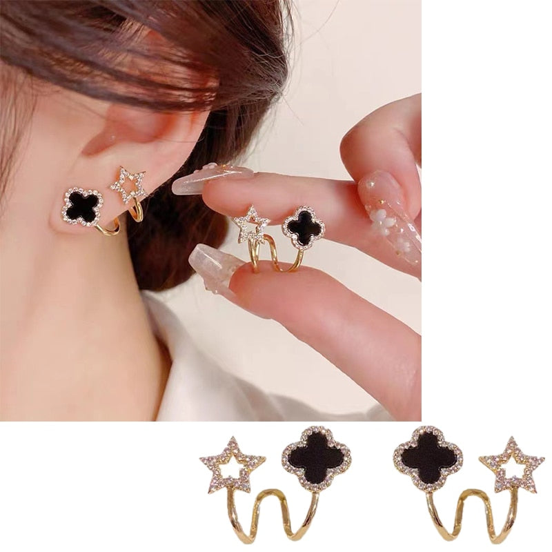 Fesara | Cute Four Leaf Clover Fashion Earrings