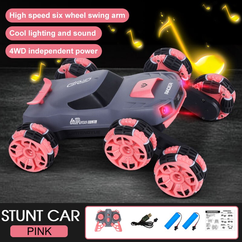 Fast Electric Remote Control 6 Wheel Stunt Car