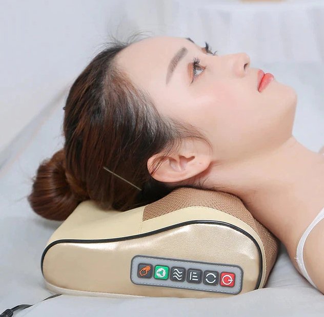 Contour Cervical Massage Pillow - Quick Relief Neck Support - Fesara