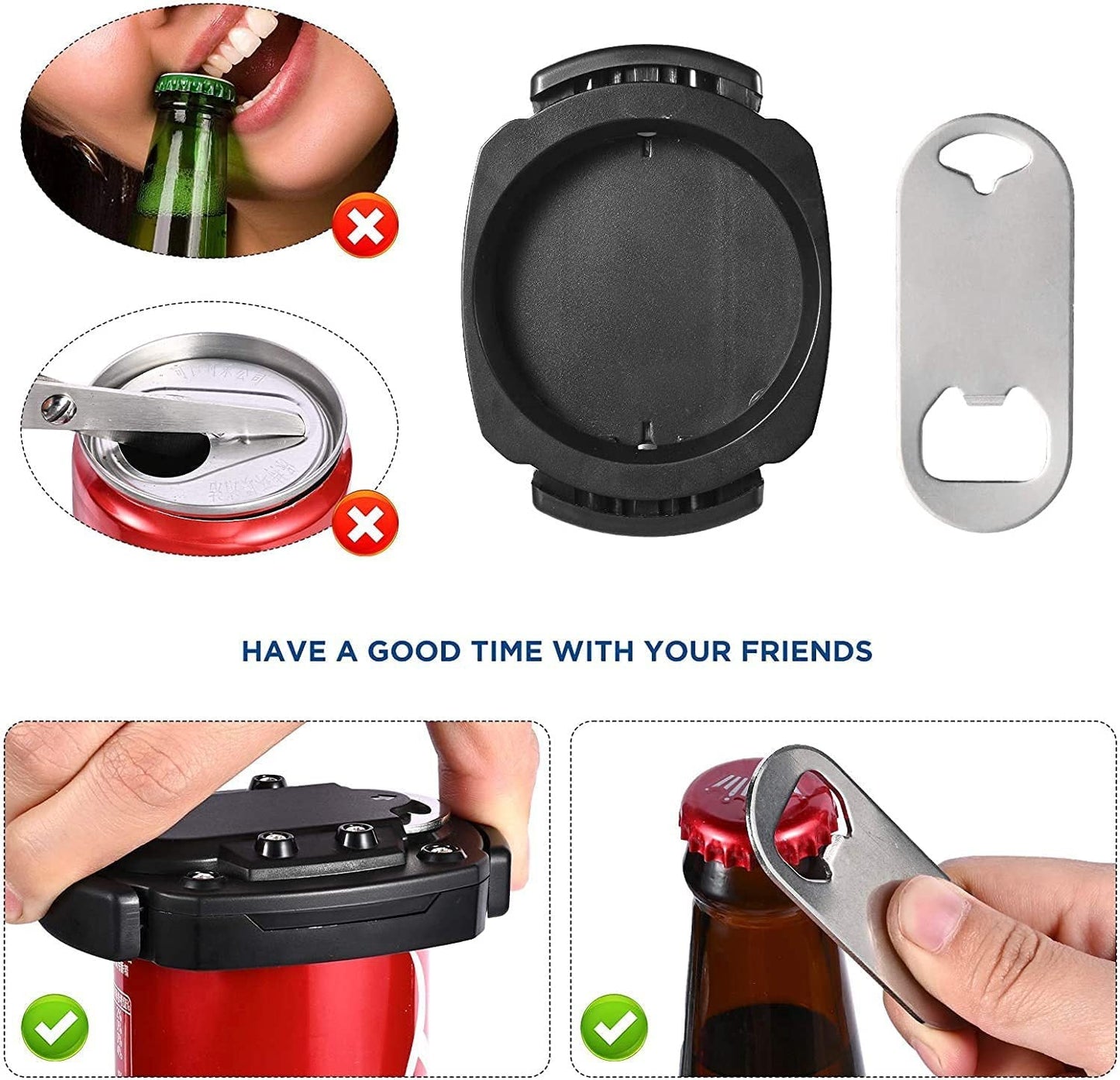 2 in 1 Easy Open Bottle Can Opener