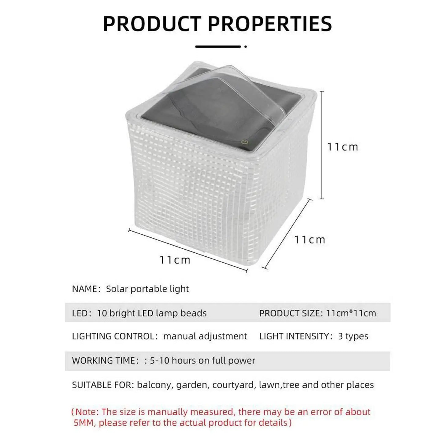Portable Solar Camp Lantern Waterproof Folding Light