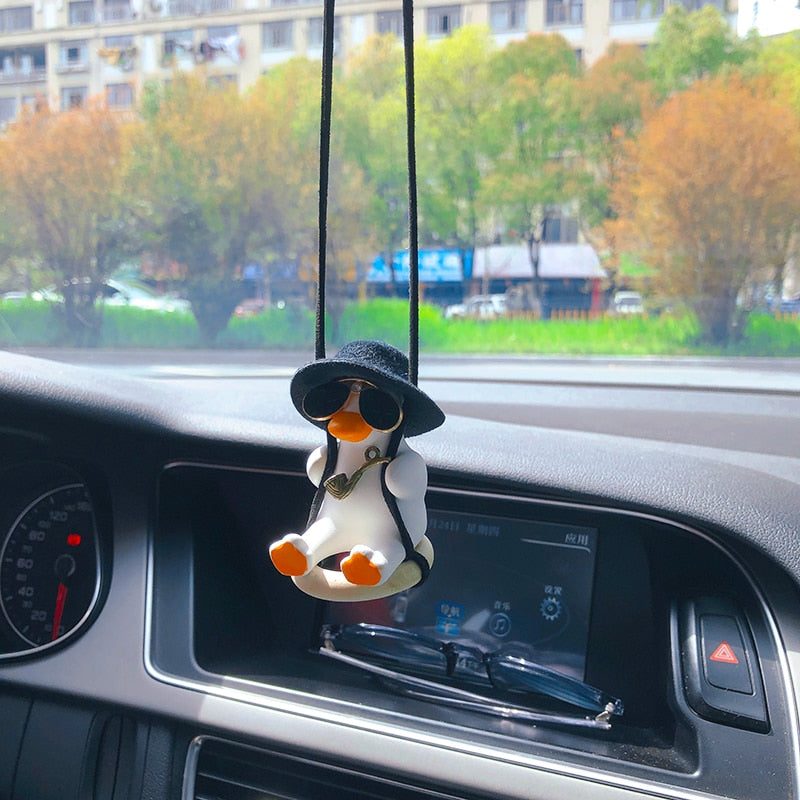 Fesara | Funny Duck Car Rearview Mirror Ornament - Fesara