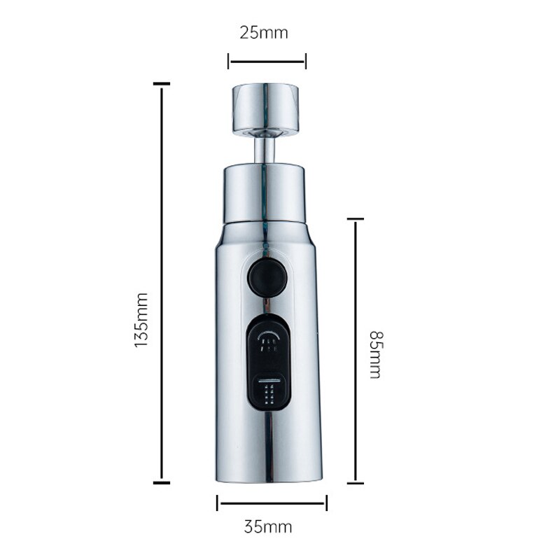 Water Saving 3-Mode Faucet Adapter