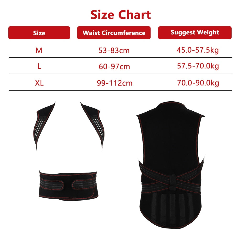 Therapeutic Heat Massage Back Support Belt