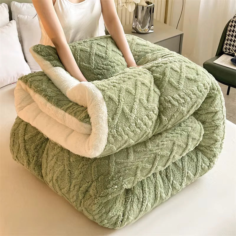 Plush Lamb Cashmere Heavy Weighted Winter Blanket