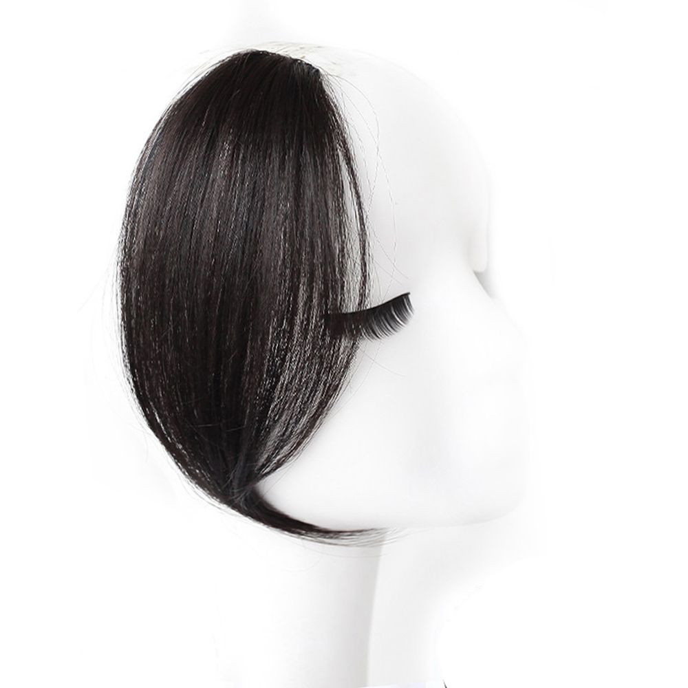 Easy Clip On Realistic Fake Hair Fringe Bangs