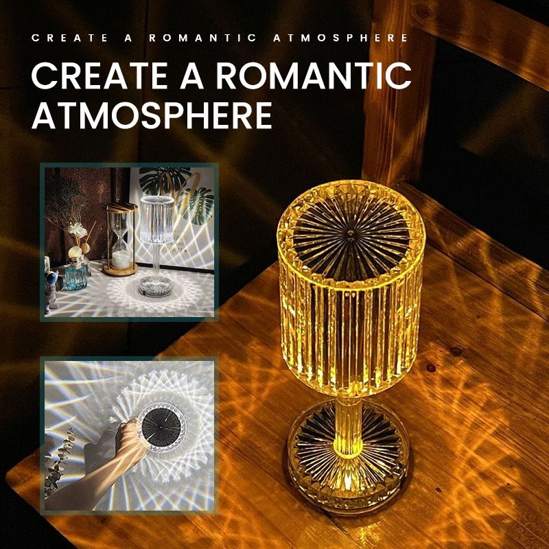 Luxury Crystal Glass Bedside Table Lamp