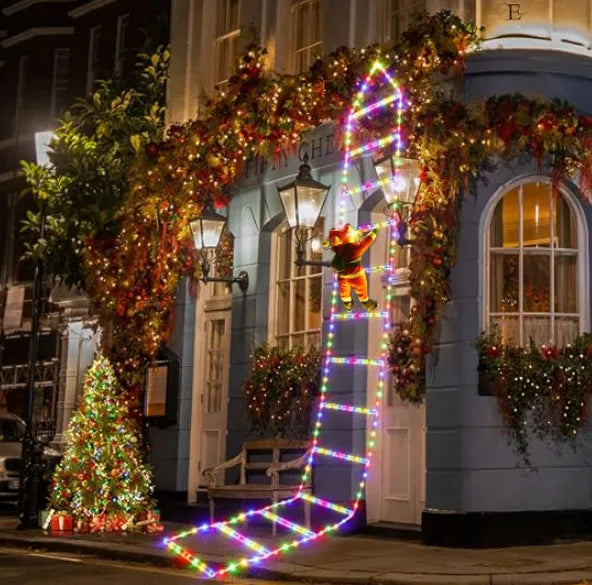 Festive LED Christmas Climber Decoration with 8 Modes