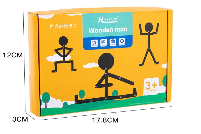 Colorful Wooden Learning Sticks Toy