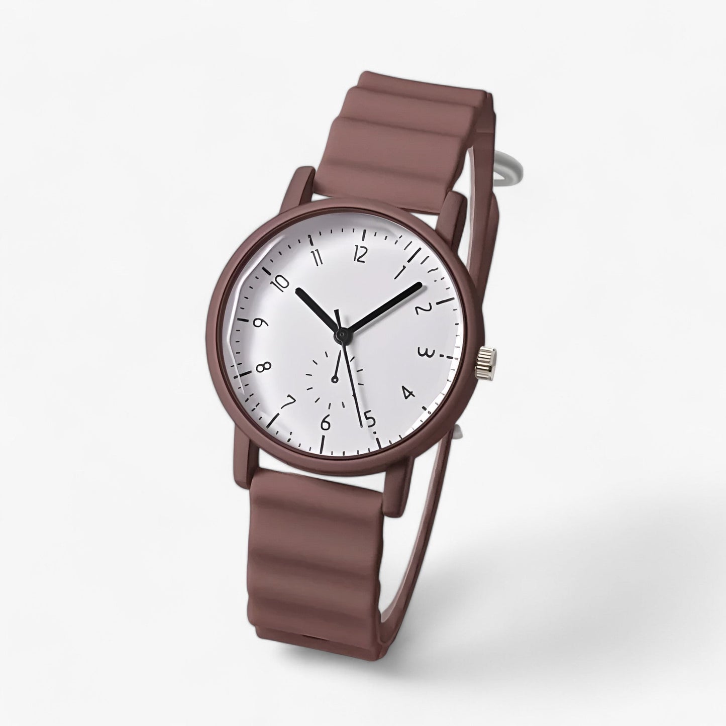 Vibrant Quartz Watch with Fashionable Silicone Strap
